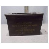 Vintage Military Metal Ammo Can