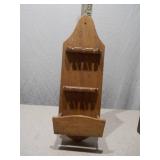 Wooden Wall Decor Lot - Thimble Display, Spoon Rack & Towel Bars