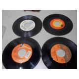 Large Collection of 45 RPM Vinyl Records - Assorted Labels
