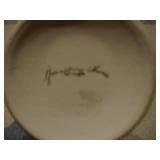 Vintage Ceramic Vase Collection & Wooden Candle Pillar Set