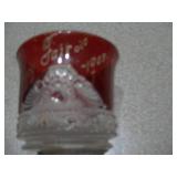 Vintage Christmas Glassware & Frosted Votive Holder Collection