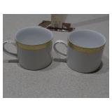 Vintage Royal Gallery "Gold Buffet" Coffee Mug Set - Set of 2