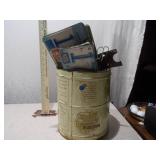 Vintage Minnesota License Plates and Storage Tin