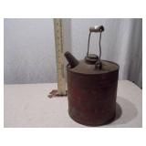 Vintage Industrial Metal Fuel or Oil Can