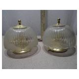 Frosted Glass Ceiling Light Fixtures - Set of 2