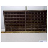 Vintage Divided Wooden Display Tray