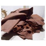 Large Genuine Leather Hides - Lot of Multiple Pieces