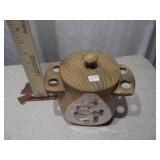 Vintage Ceramic Mallard Duck Pipe Holder & Humidor