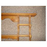 Vintage Solid Pine Wall-Mount Display Shelf