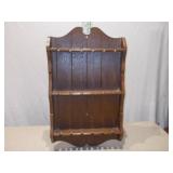 Pair of Vintage Solid Pine Spoon Display Shelves