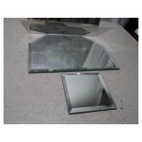 Set of 3 Assorted Frameless Wall Mirrors