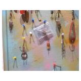 Vintage Handmade Fishing Lure Wall Art