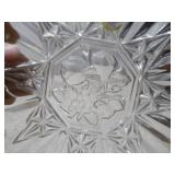 Pressed Glass Serving Dishes - 2 Pieces