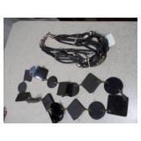 Large Vintage Jewelry & Accessory Lot - Statement Necklaces, Articulated Brooch & Cuff