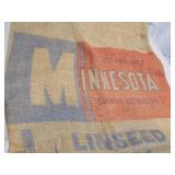 Vintage Minnesota Linseed Oil Co. Burlap Feed Bag