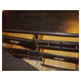 Vintage Dark Wood 6-Drawer Dresser