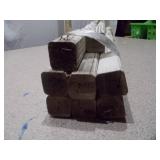 Set of 8 Ornate White Wood Spindles / Balusters