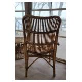Sweet Vintage Rattan 3 pc Set ~ Hourglass Table & Armchairs