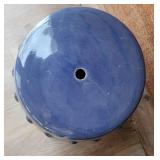 Ceramic Blue Glaze Japanese Garden Stool