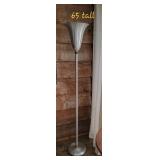Brushed Aluminum Floor Lamp Torchiere