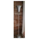 Brushed Aluminum Floor Lamp Torchiere