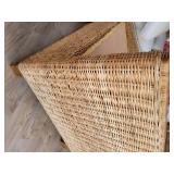 Elegant Natural Wicker 4 pc Patio Set ~ 3 Chairs + Ottoman