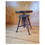 Antique Ball and Claw Piano Stool