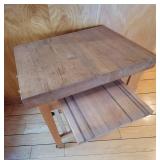 Rolling Butcher Block Kitchen Island Work Station