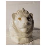 Ceramic White Lion Planter