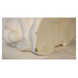 Ceramic White Lion Planter