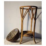 Vintage Wicker Plant Stand