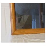 Honey Oak Classic Wall Mirror