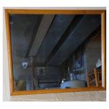 Honey Oak Classic Wall Mirror