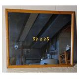 Honey Oak Classic Wall Mirror