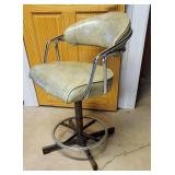 Vintage Samsonite Chrome Swivel Bar Chair