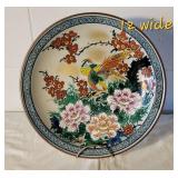 Vibrant Japanese Satsuma Decorative Plate