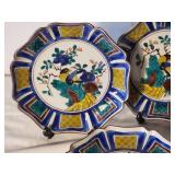 Trio of Japanese Kutani Ware Plates