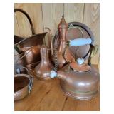 Charming Collection of Copperware ~ Kettles * Scuttles * Vessels