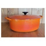 Orange Le Creuset Goose Pot E