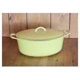 Butter Yellow Descoware Lidded Dutch Oven ~ 12 3-C