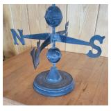 Awesome White Rabbit Leaping Bunny Iron Weather Vane