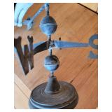 Awesome White Rabbit Leaping Bunny Iron Weather Vane