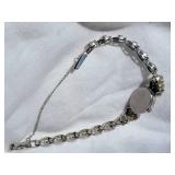 Elegant 14K White Gold and Diamond Braclet Cocktail Watch ~ 21g
