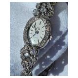 Elegant 14K White Gold and Diamond Braclet Cocktail Watch ~ 21g