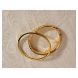 Romantic Engraved Antique Bangle Bracelets, as