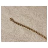 Lovely Petite Diamond and Yellow Gold Tennis Bracelet ~ 5g