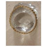 Lovely Petite Diamond and Yellow Gold Tennis Bracelet ~ 5g