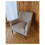 Contemporary Toupe Accent Chair *As Is*