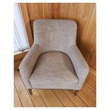 Contemporary Toupe Accent Chair *As Is*