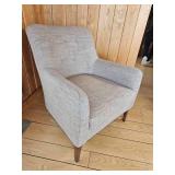 Contemporary Toupe Accent Chair *As Is*